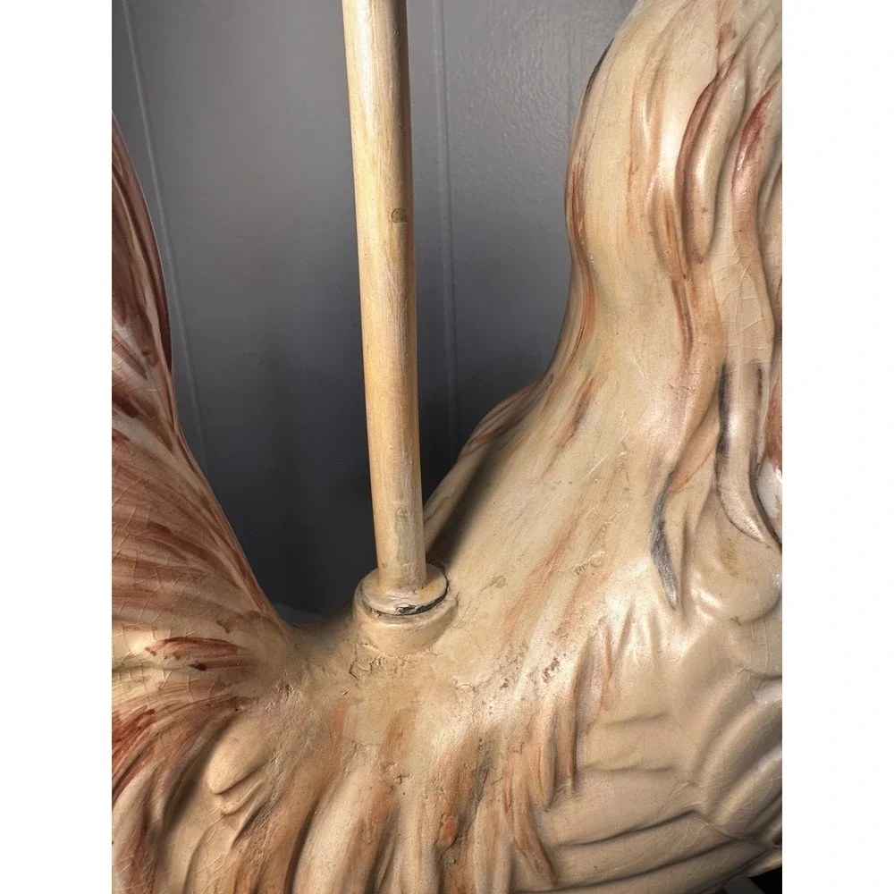 Vintage Rooster‎ Table Lamp Ceramic Farmhouse Country Kitchen Decor